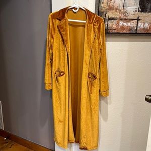Brand new, never worn XL burnt Orange duster/jacket
